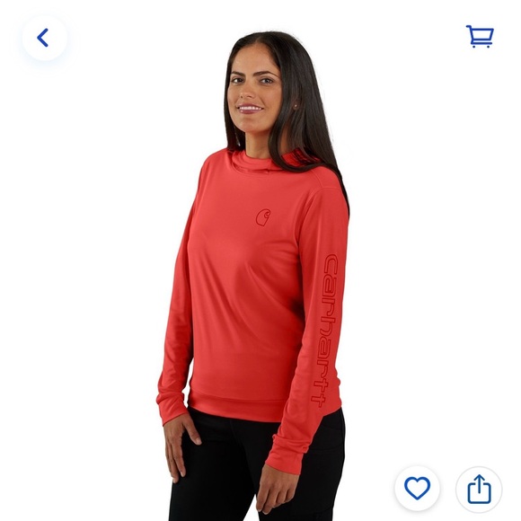 Carhartt Tops - Carhartt force sun defender lightweight hooded t- shirt